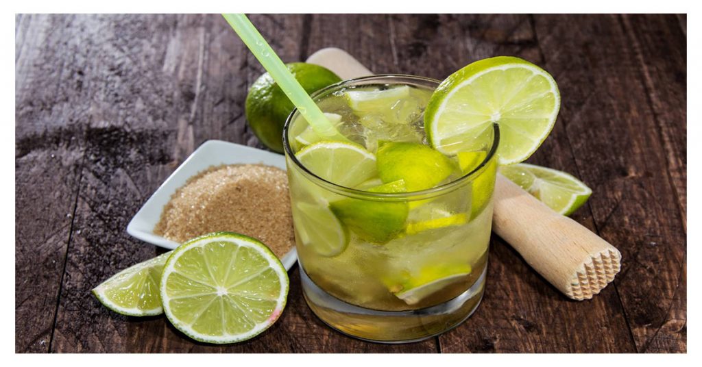 Classic caipirinha