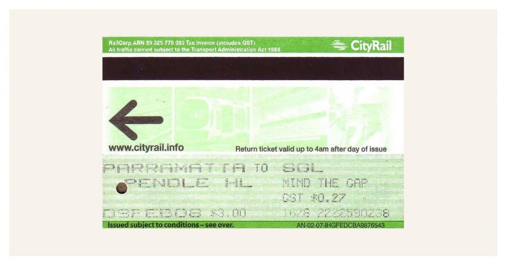 train ticket