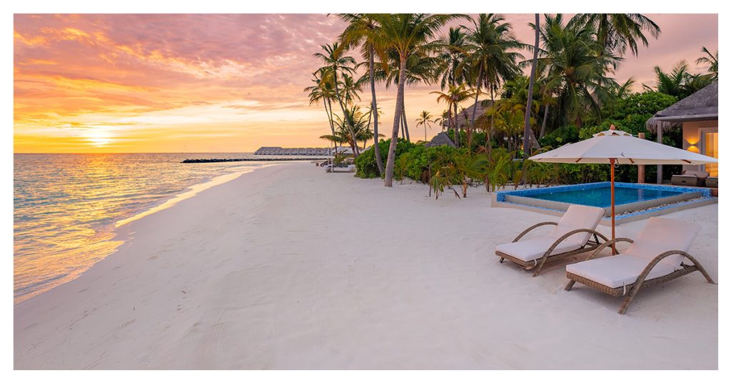 Sunset Beach Villa with Pool