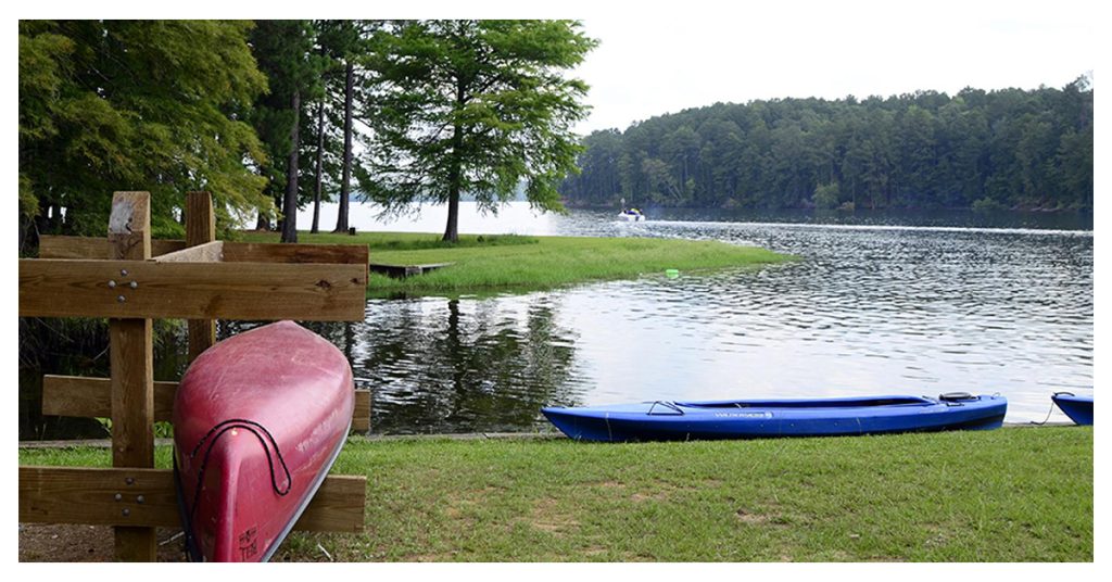 The lake Claiborne