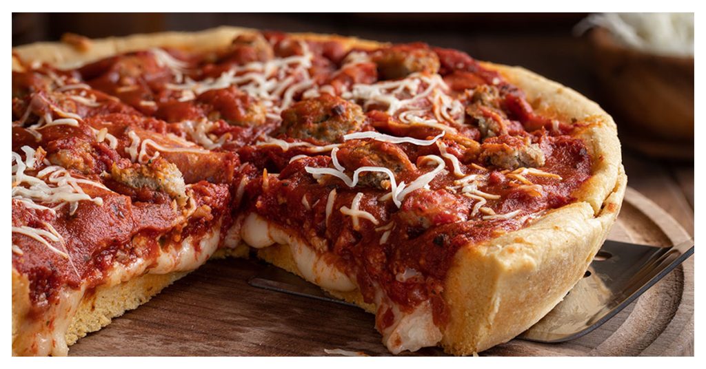 Chicago-style pizza