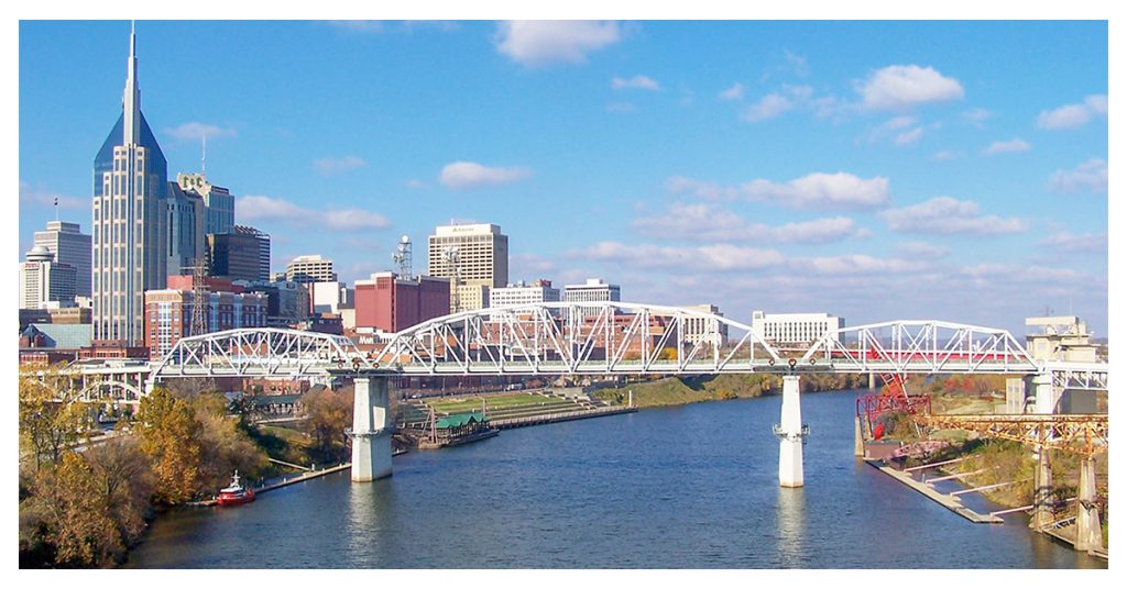 City Views from the Pedestrian Bridge