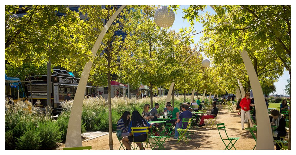Picnic at Klyde Warren Park