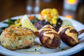 Grab Crab Cakes along the Harbor