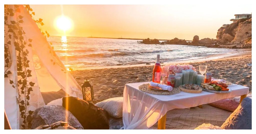 Beachside Sunset Picnic