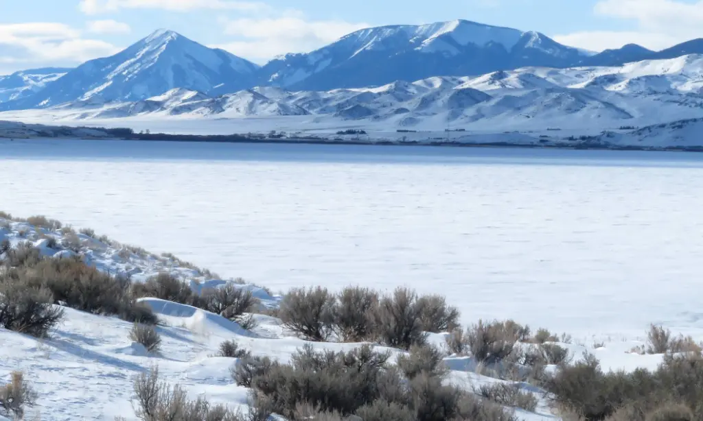 Clark Canyon Reservoir in Winter