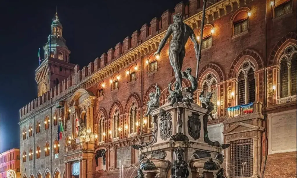 Fountain of Neptune in Bologna, Italy, one of the best places to visit
